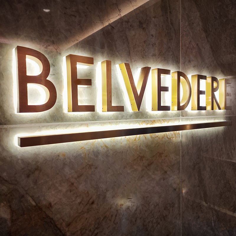 Acrylic Led Backlit Letters Logo Sign Stainless Steel Letters Custom Channel Signs for Business 3d Led Sign Board Outdoor