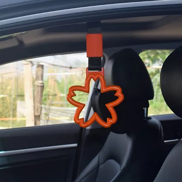 New Car Accessories JDM Cloud Style Handle Hand Strap Nylon Tsurikawa Ring Car Handle Strap Warning Hanging Ring