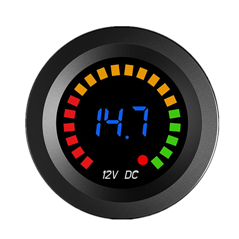 Mini Voltmeter Waterproof Battery Meter 12V DC Voltmeter LED Digital Display for Car Motorcycle