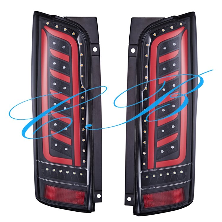 Smoke LED Tail Lamp Rear Brake Light for Caravan Urvan NV350 E26 2012-2020 Red Black LED Taillights Back Auto Lamps Parts