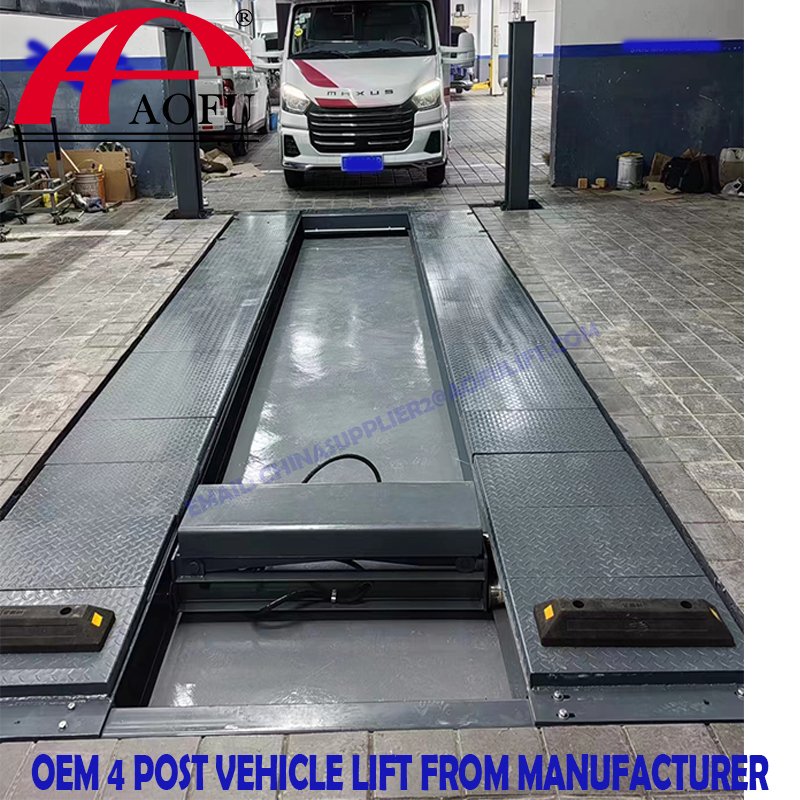4 Post Hydraulic Car Workshop Equipment 10t/12 T/ 15 T/ 16 T with CE, ISO