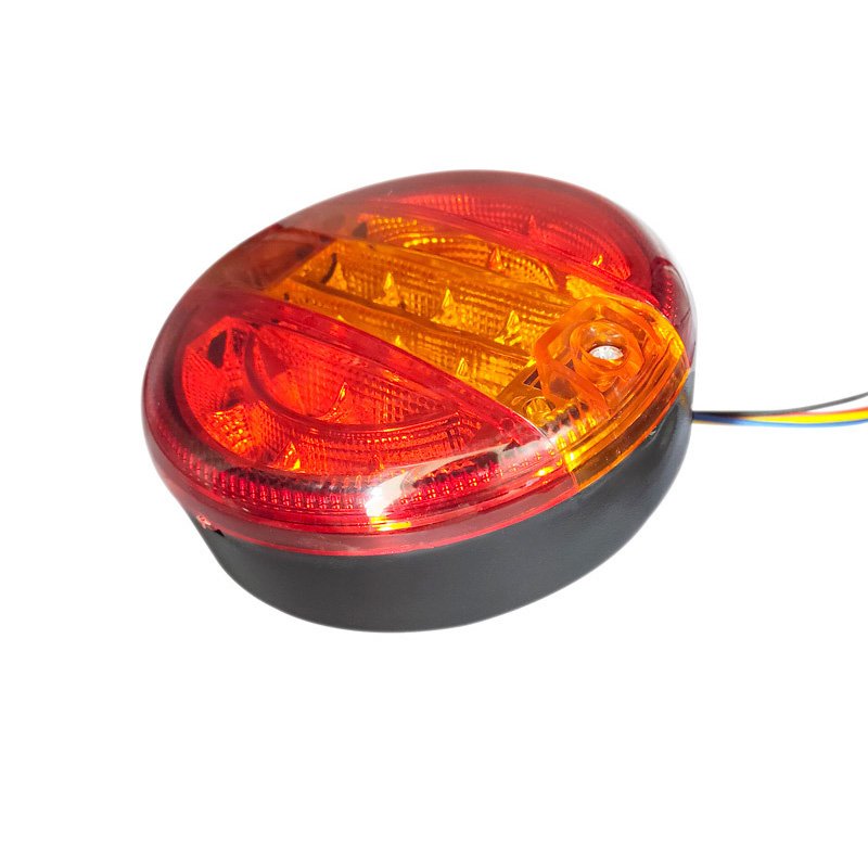 Dual Color Taillights Turn Signals LED Stop Brake Turn Signal Reverse Lamp Rear Tail Light OEM Trailer Truck COB Led Avto 2W