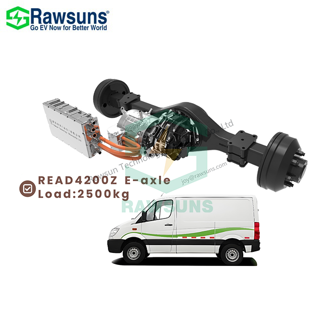 Rawsuns 110kW 4200Nm Electric Axle Ev Motor E-axle Battery Conversion Kit AMT VCU PDU MCU TCU for Cargo Truck Sprinter Bus