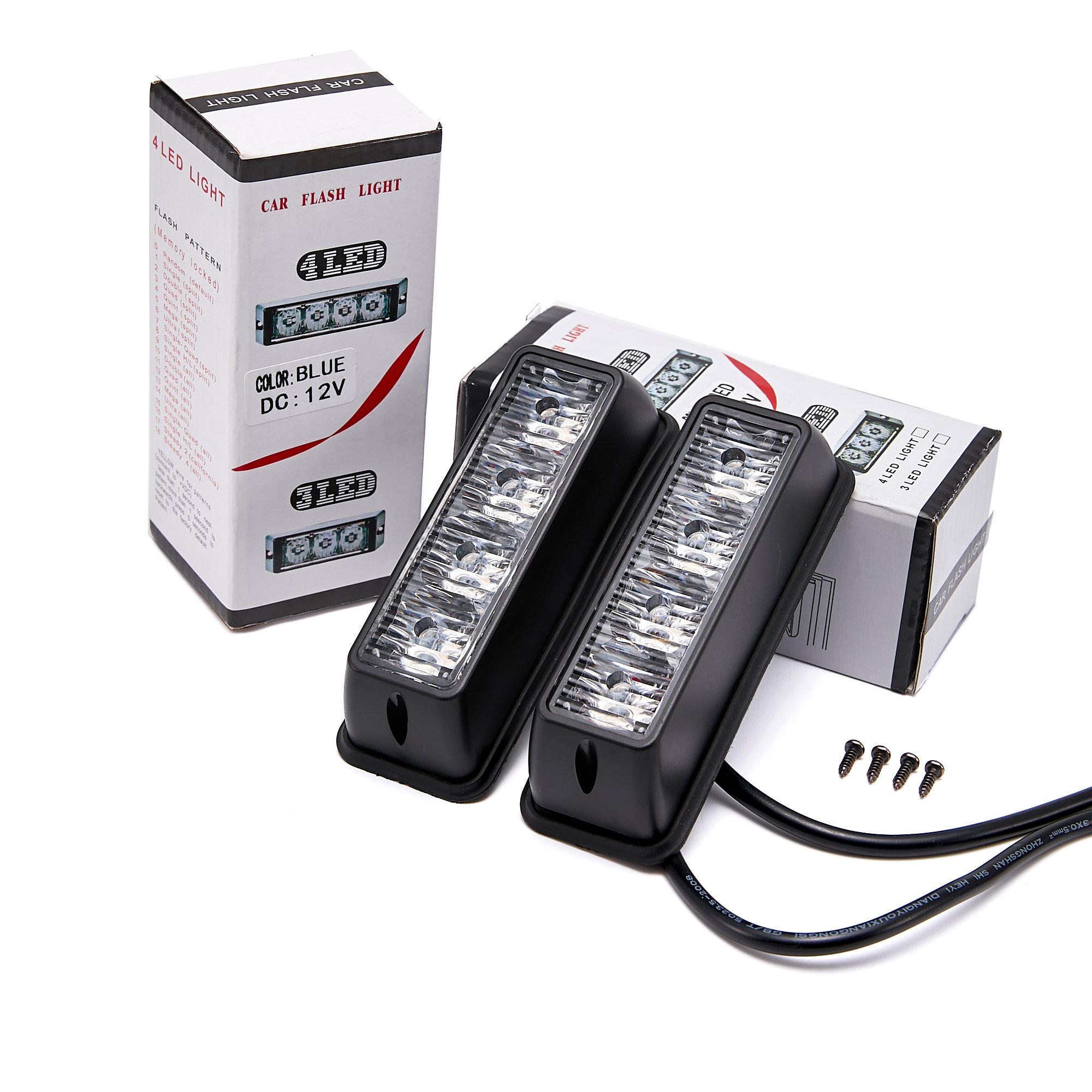 High Quality Car Ambulance Red Blue Ambulance 12V Led Emergency Strobe Flashing Warning Light