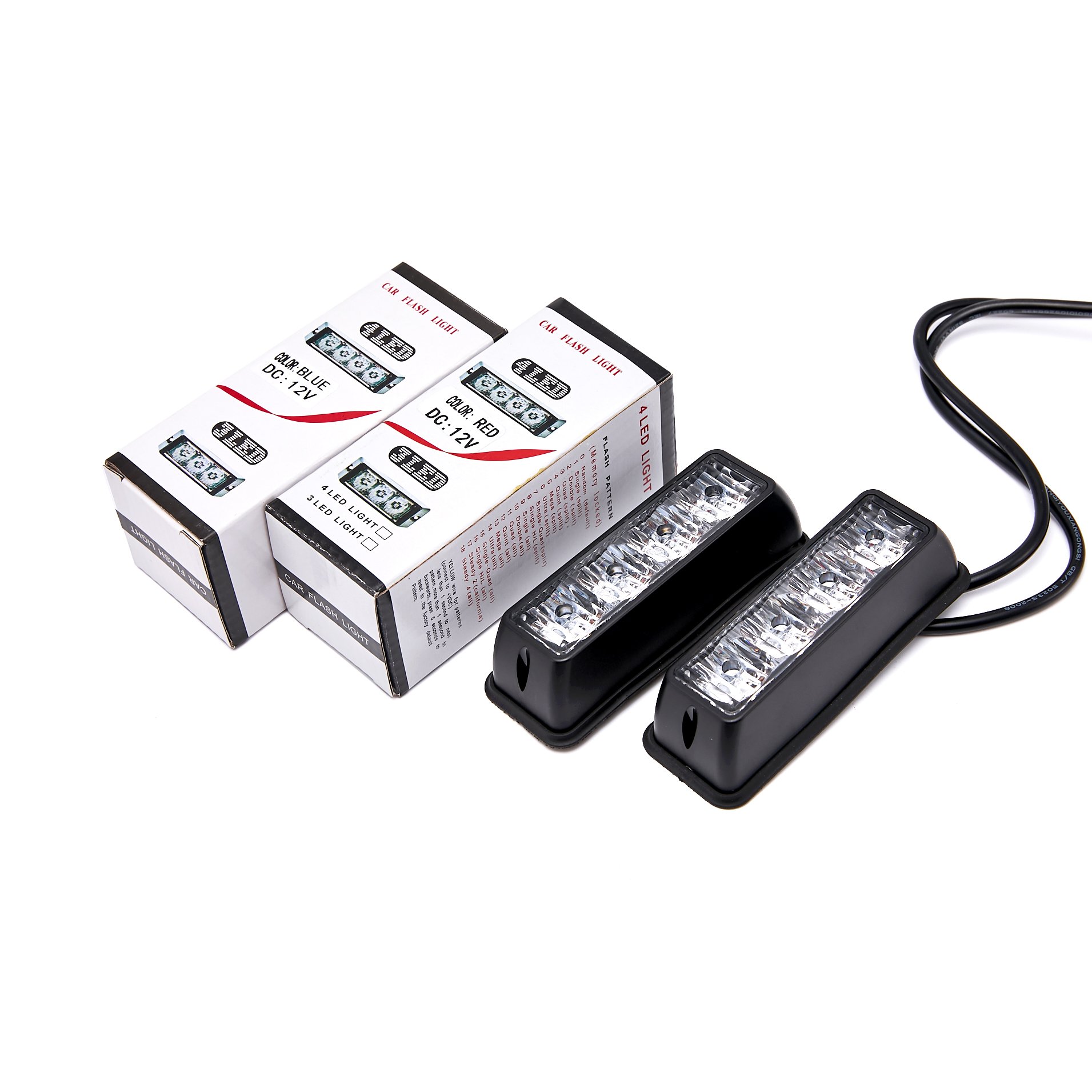 High Quality Car Ambulance Red Blue Ambulance 12V Led Emergency Strobe Flashing Warning Light