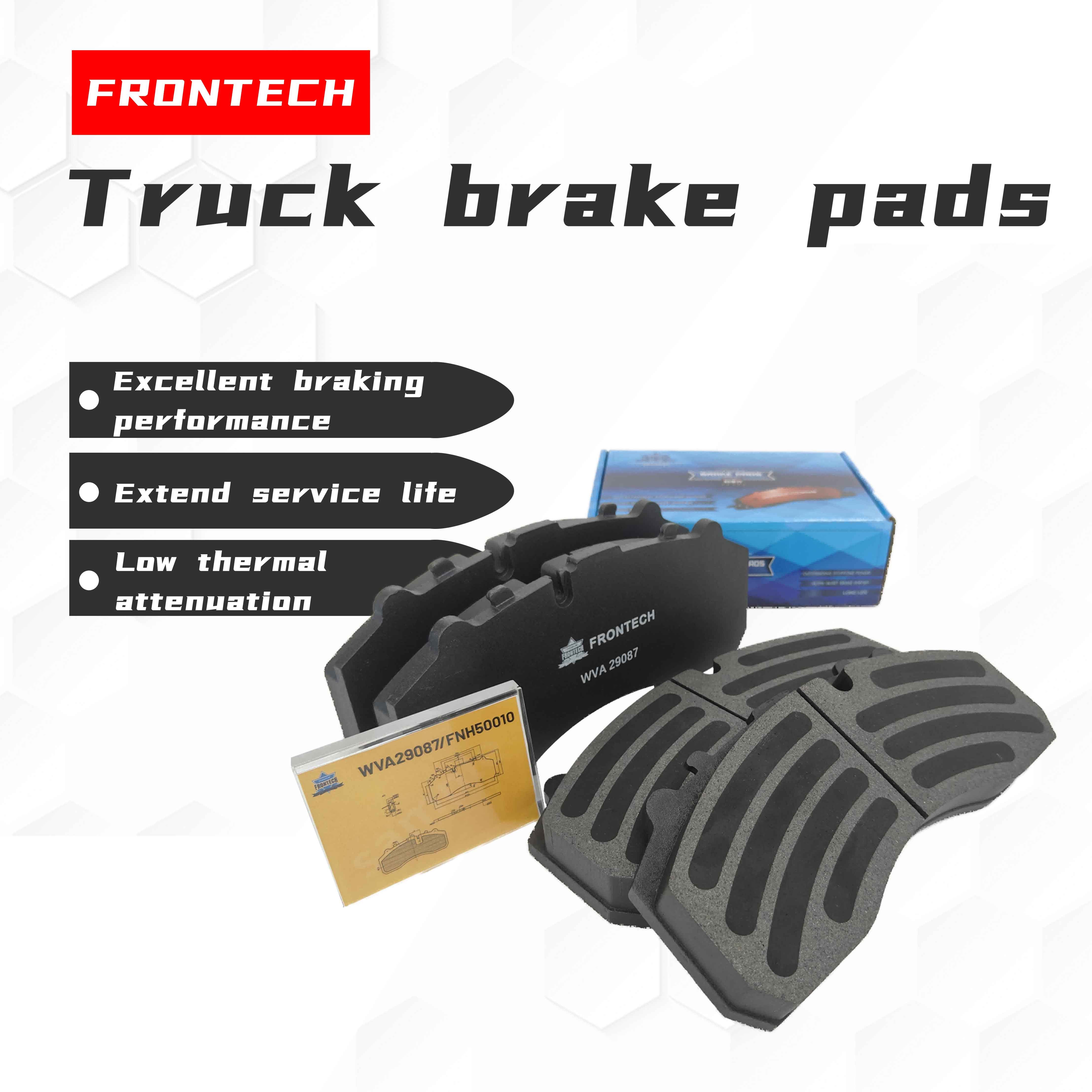 Frontech OEM Brake Chinese Factory WVA 19158 Non-asbestos Long Service Life Hot Sale Heavy Duty Truck Brake Pad for KNORR BREMSE