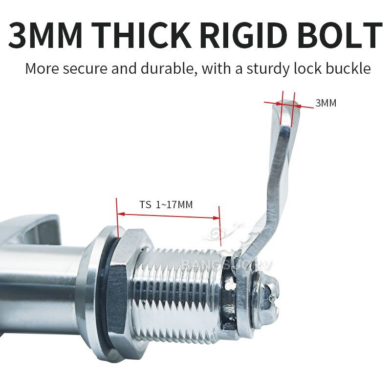 BSS422-2-1 304 Stainless Steel Rv caravan T-Handle Toolbox Lock /door Locks /accessories