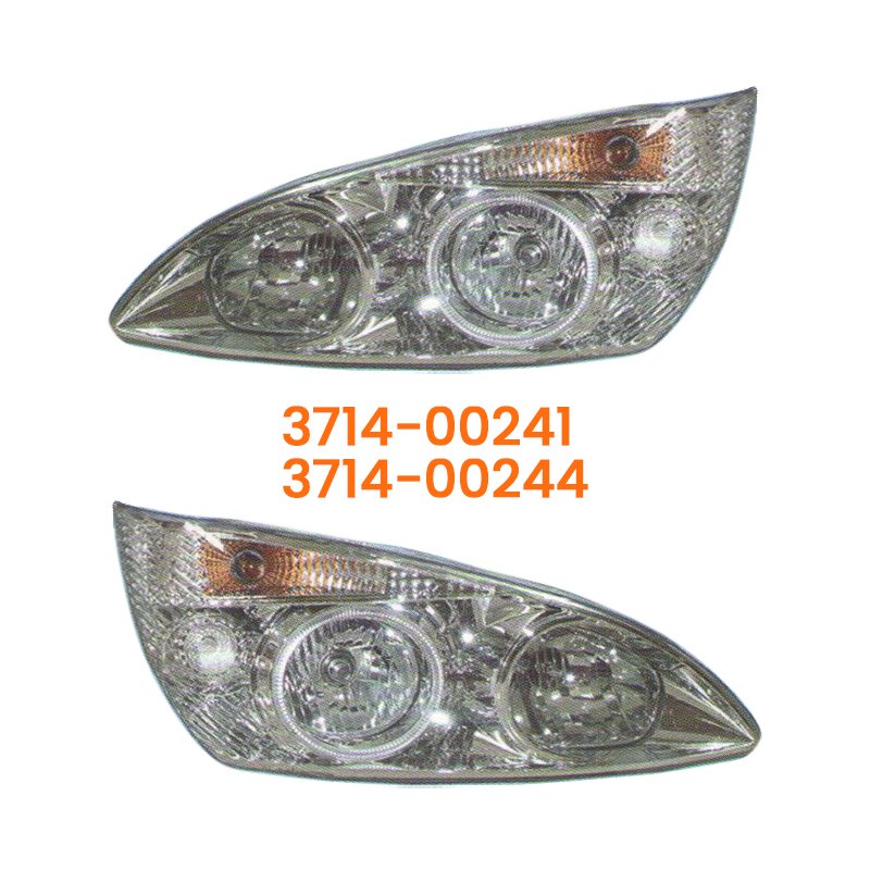 Left and Right Headlight for YUTONG ZK6129H Bus Parts 3714-00241 3714-00241A 3714-00244A Bus Lights Spare Parts
