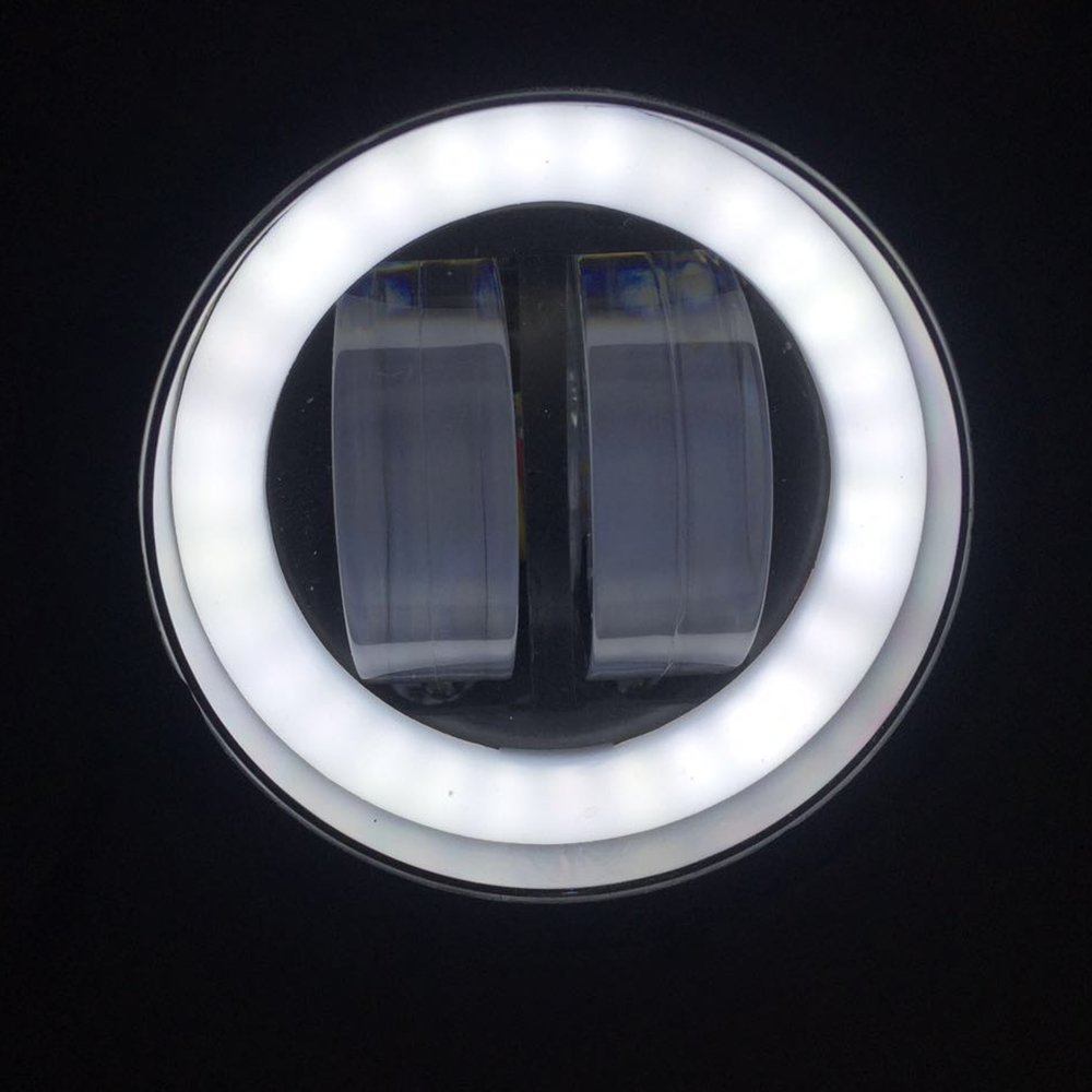 New Car LED Work Lights Bar 20W 3 Inch Angel Eyes Round LED Spotlight Light Bar for Motorcycle SUV Truck ATV Buses Work Light