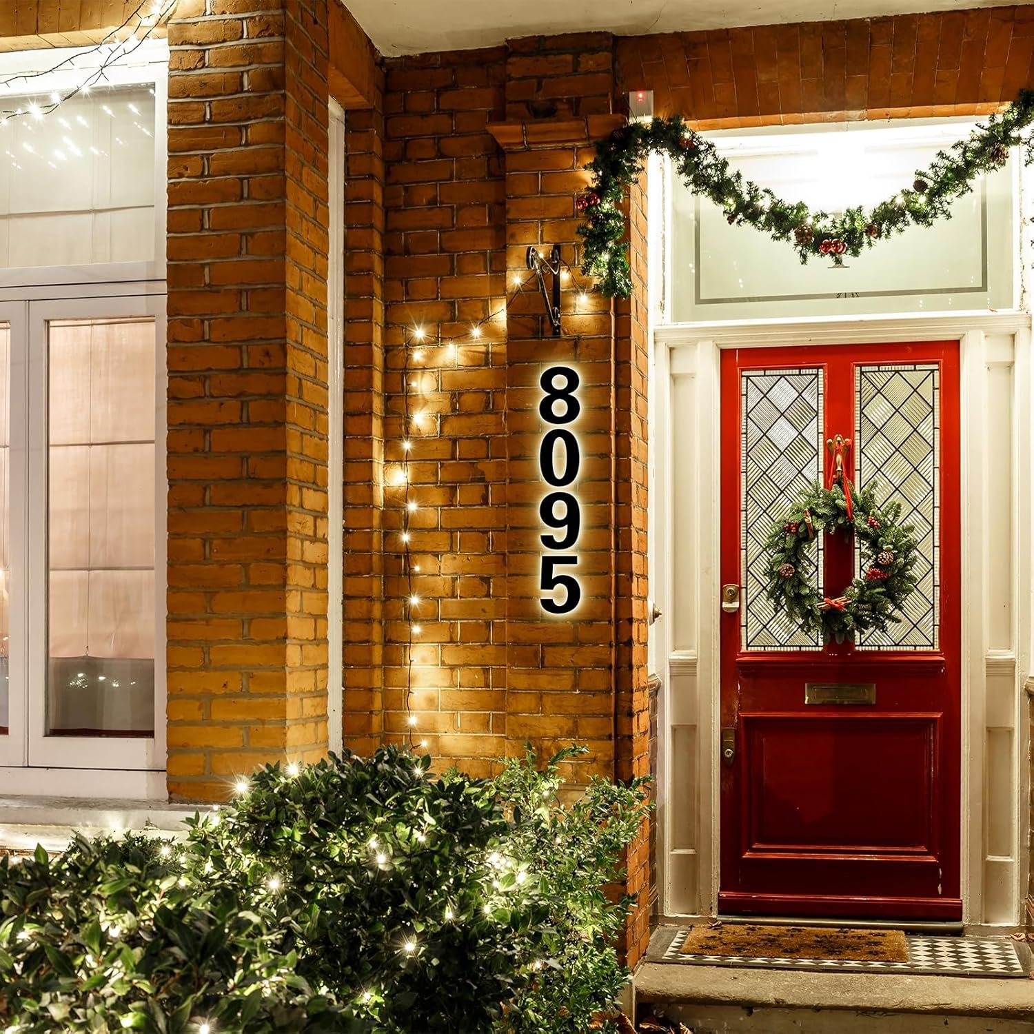 Solar House Number Light Signs for Outdoor Hotel and Illuminated Address Sign