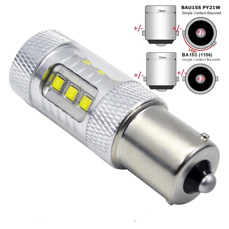 Super Bright High Power 80w Led Bulb BA15S 1156 1157 12v 24v Led Bus Lamp