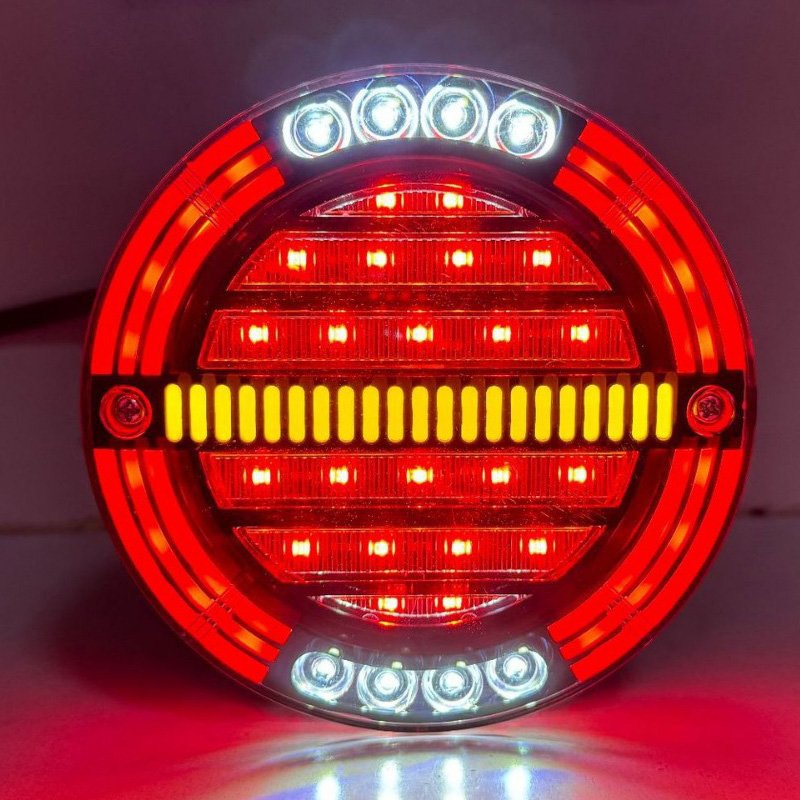 Hamburger Lamp Trailer Light Truck LED Stop Brake Turn Signal Reverse Lamp Rear Tail Light for Truck Trailer Lorry caravan