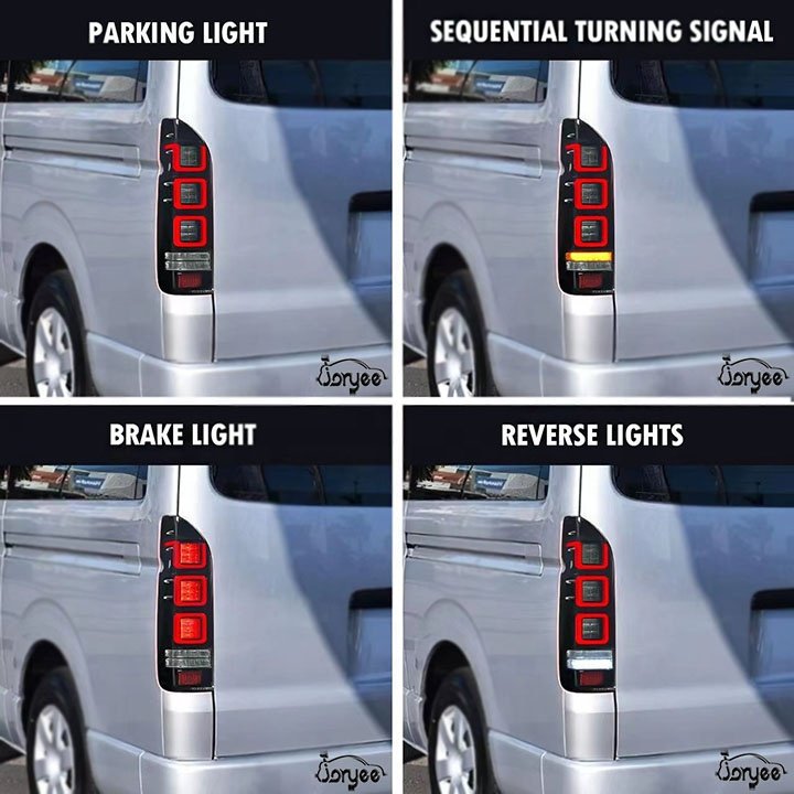 NEW Facelift With Lamp Light Side Mirror Assembly Mini Bus Van Tuning Accessory for Hiace 200 Commuter 2015 2017 Car Spare Parts