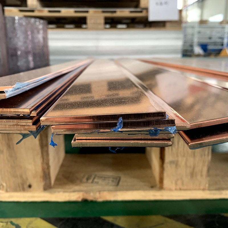 99.9% Pure Copper Flat Bus Bar C11000 Copper Bars 25x3mm Price