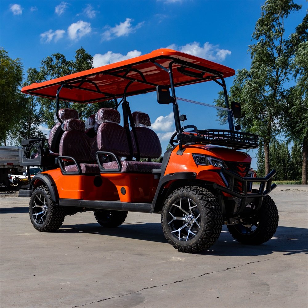 New Energy 4/6 Seat Hummer Golf Cart Electric Aluminum Outside Vehicle With Lithium Battery