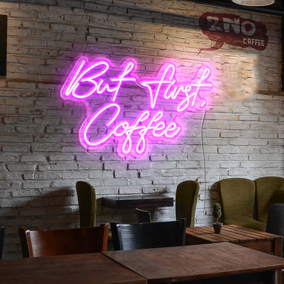 Custom Coffee Cup Neon Sign Neon Coffee Sign Led Neon Lights for Cafe Restaurant Wall Decor Kitchen Home Bedroom Bar Sign