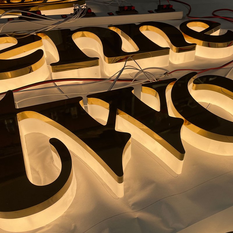 Store Company Brand logo Letter Sign Backlit Business Channel Signs for Reminder
