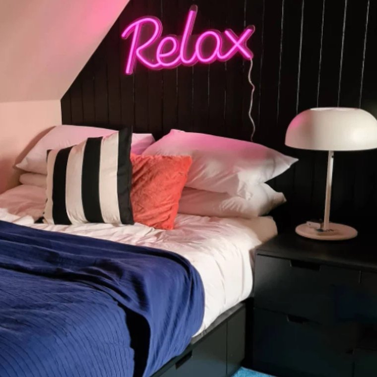 Free Design Custom Logo Led Light Neon Sign Custom No MOQ Dropshipping Just Relax Neon Sign