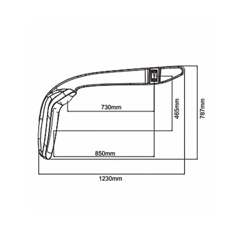 China Jiuqiang Hot Selling Bus Mirror Parts for Ankai Higer Kinglong 8-12m WK/21 Bus Rear View Mirror Bus Parts