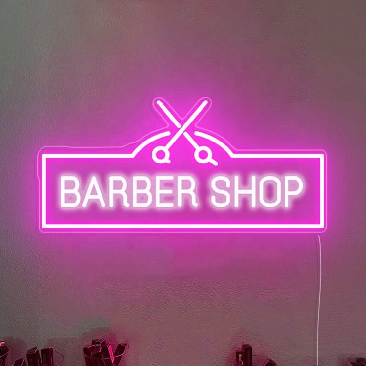 Hair Salon Barber Shop Beauty Neon Sign Light Create a Welcoming Atmosphere Warm LED Light up Sign