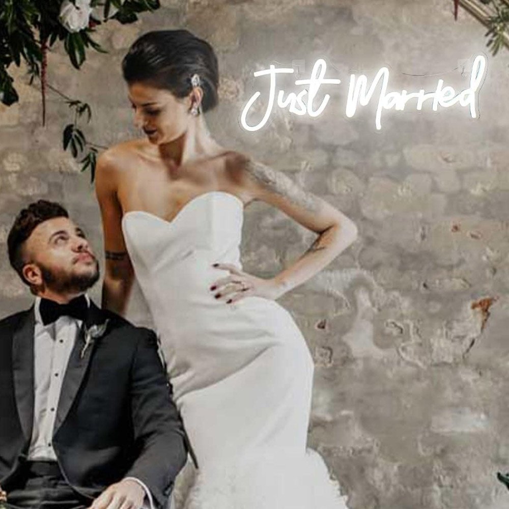 Will You Marry Me Better Toghether Jack Daniels Neon Signage LED Light Angel Halo No Wings Streifen Schriftzug Sign Board Custom