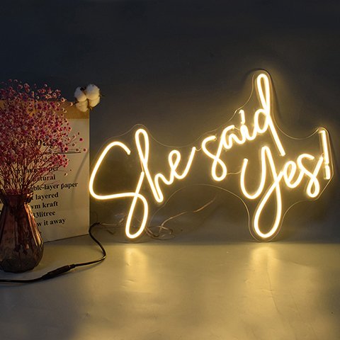 Rebow Dropshipping Acrylic Sign Neon Anime Led Lighting Neon Signs Rainbow for Party Decor