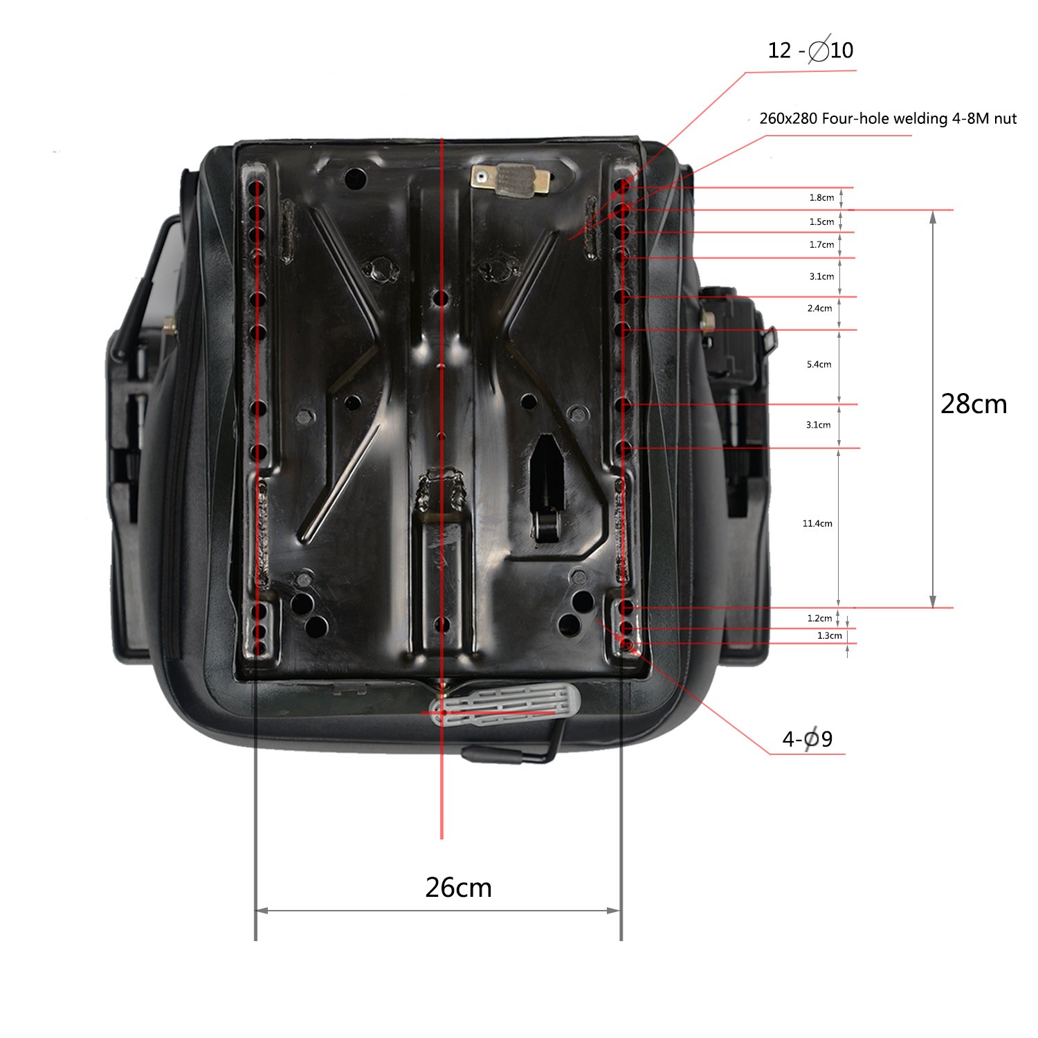 Wholesale PVC Mechanical Suspension Seat for Sea Transportation Vehicle Waterproof Yacht & Boat Operator with 12v Crane