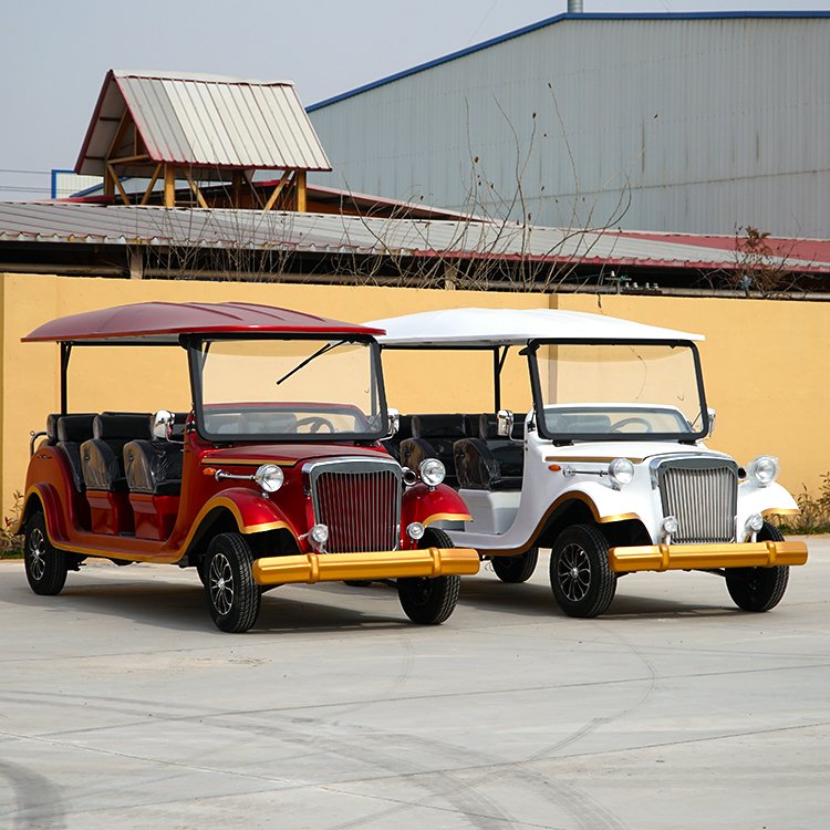 Classic Vintage Retro Sightseeing Bus Car Electric Price Model t Golf Cart Tourist Old