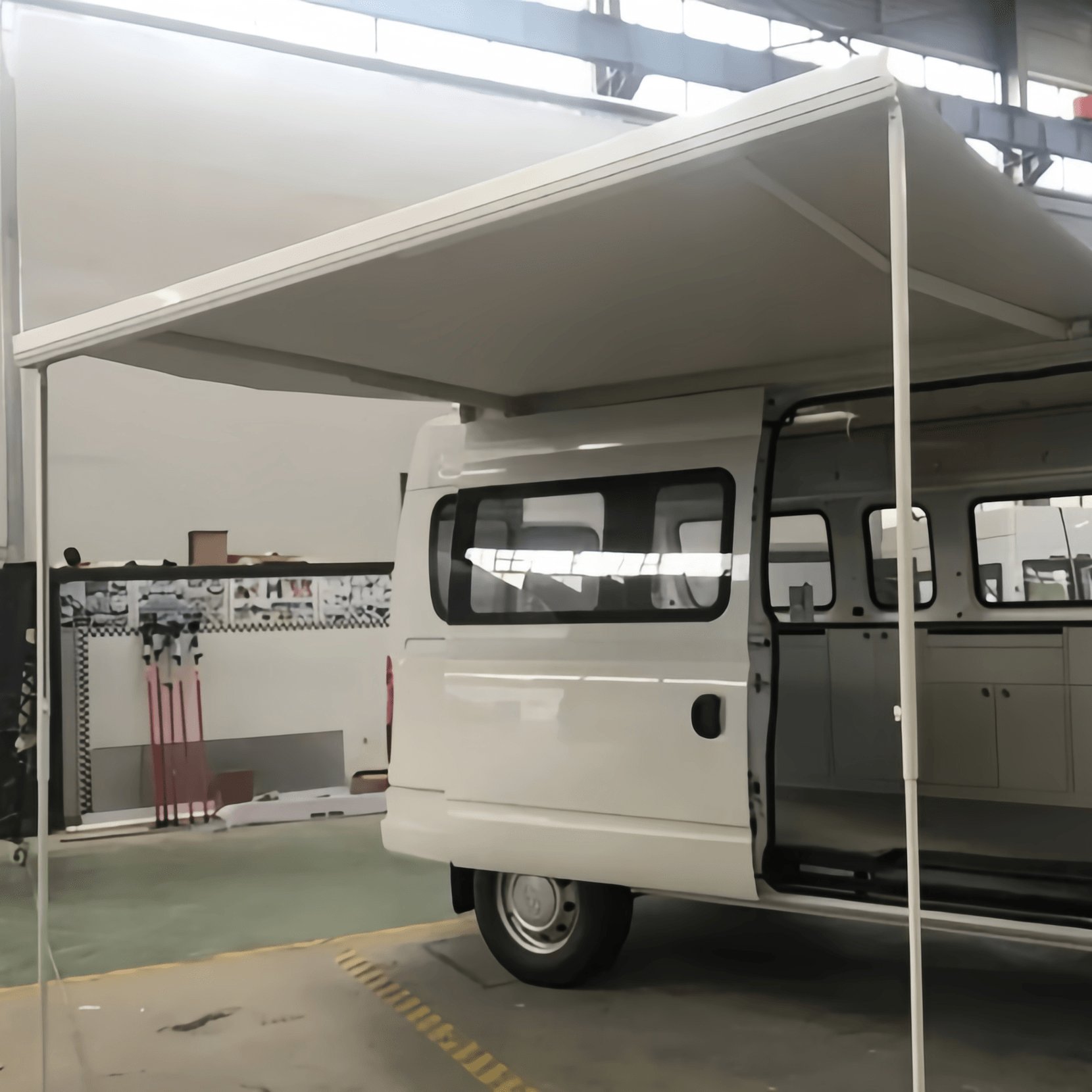 Motorized Retractable Bus Electric Truck Camper Van Awning With Crank Camping caravan Rv Awning