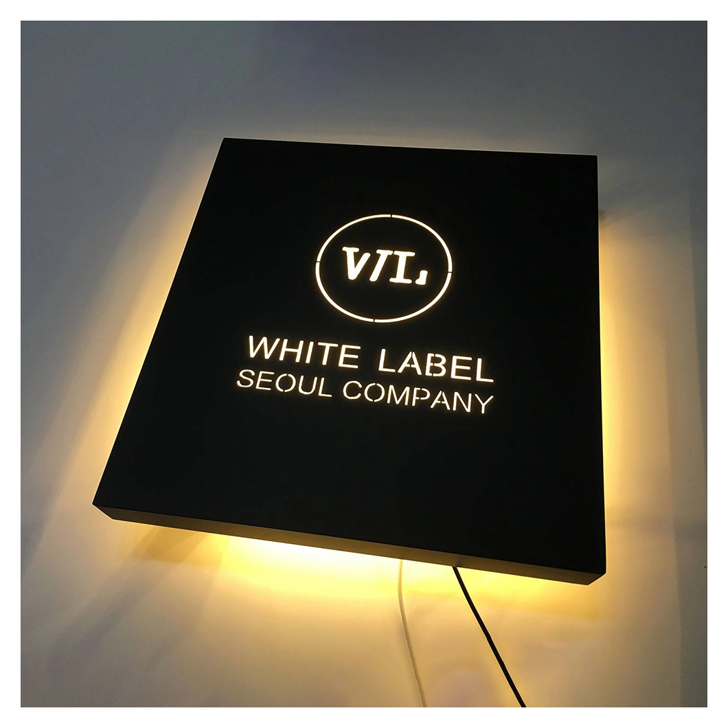 Round Outdoor Acrylic Light Box Sign 3D LED Advertising Light Box