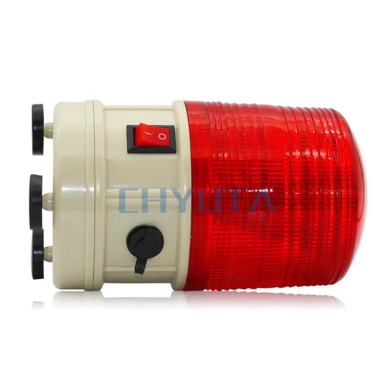 Rechargeable Buzzer LED Safety Flashing Beacon Lights with Magnetic for Tractor Postal Warning Flashing Lights Beacon Light