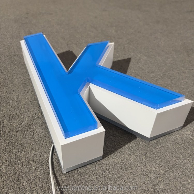 Custom 3D LED Sign Stainless Steel Channel Letters Light Glowing Shop Signage Cafe Illuminated Lighting Signs