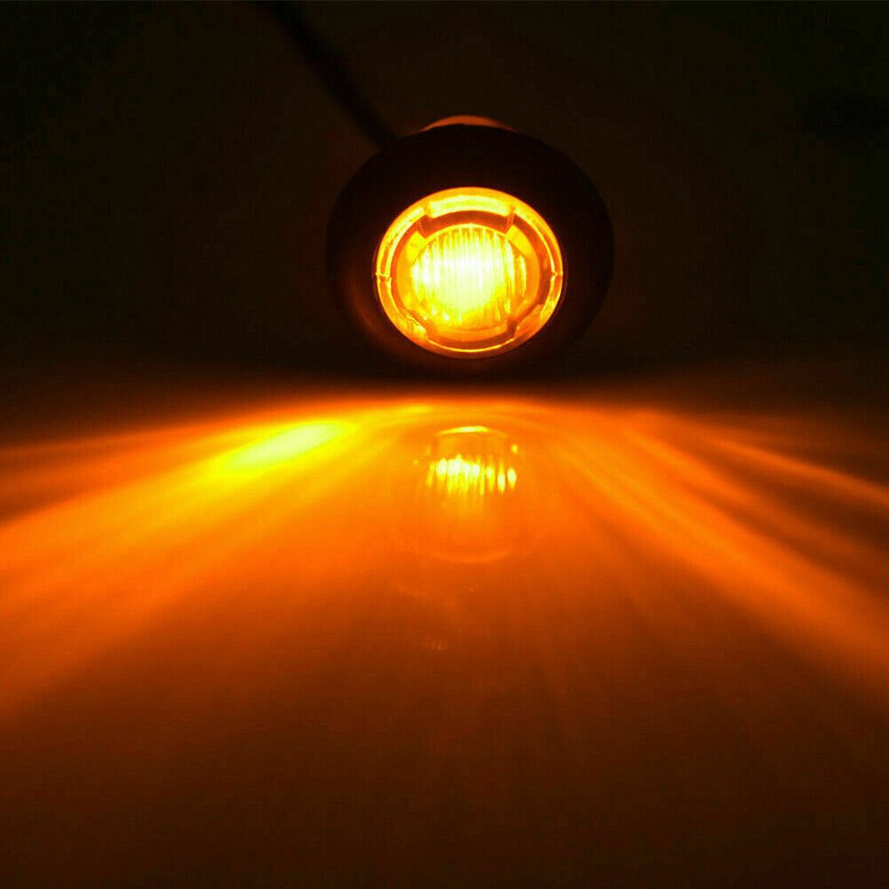 3/4 Inch Side Marker Light Led Red, Side Marker Lights for Truck, Side Marker Lights for Truck Car Bus Trailer Car Suv
