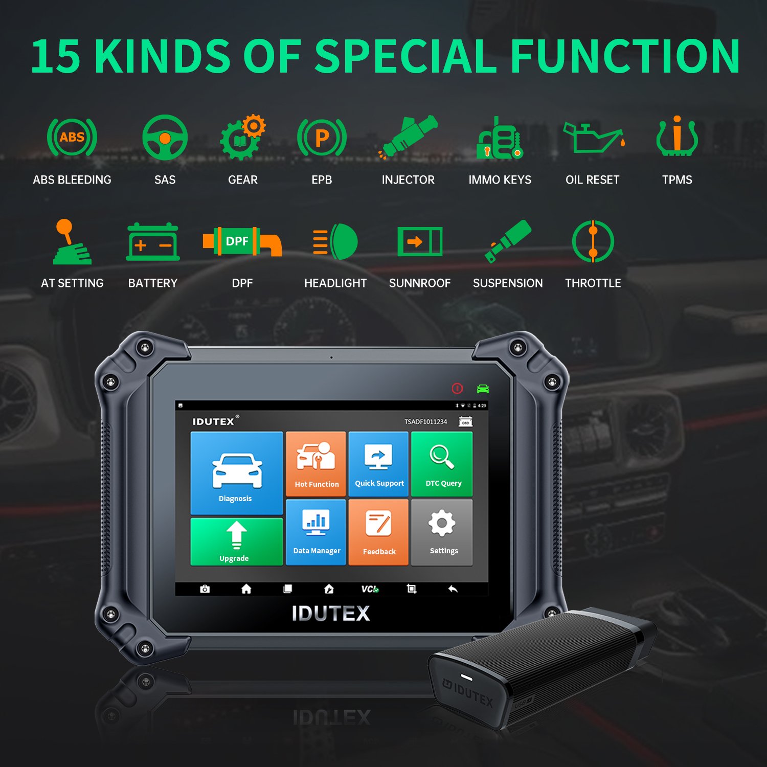 Idutex DS810 Car Diagnostic Tool Obd Scanner for Toyota