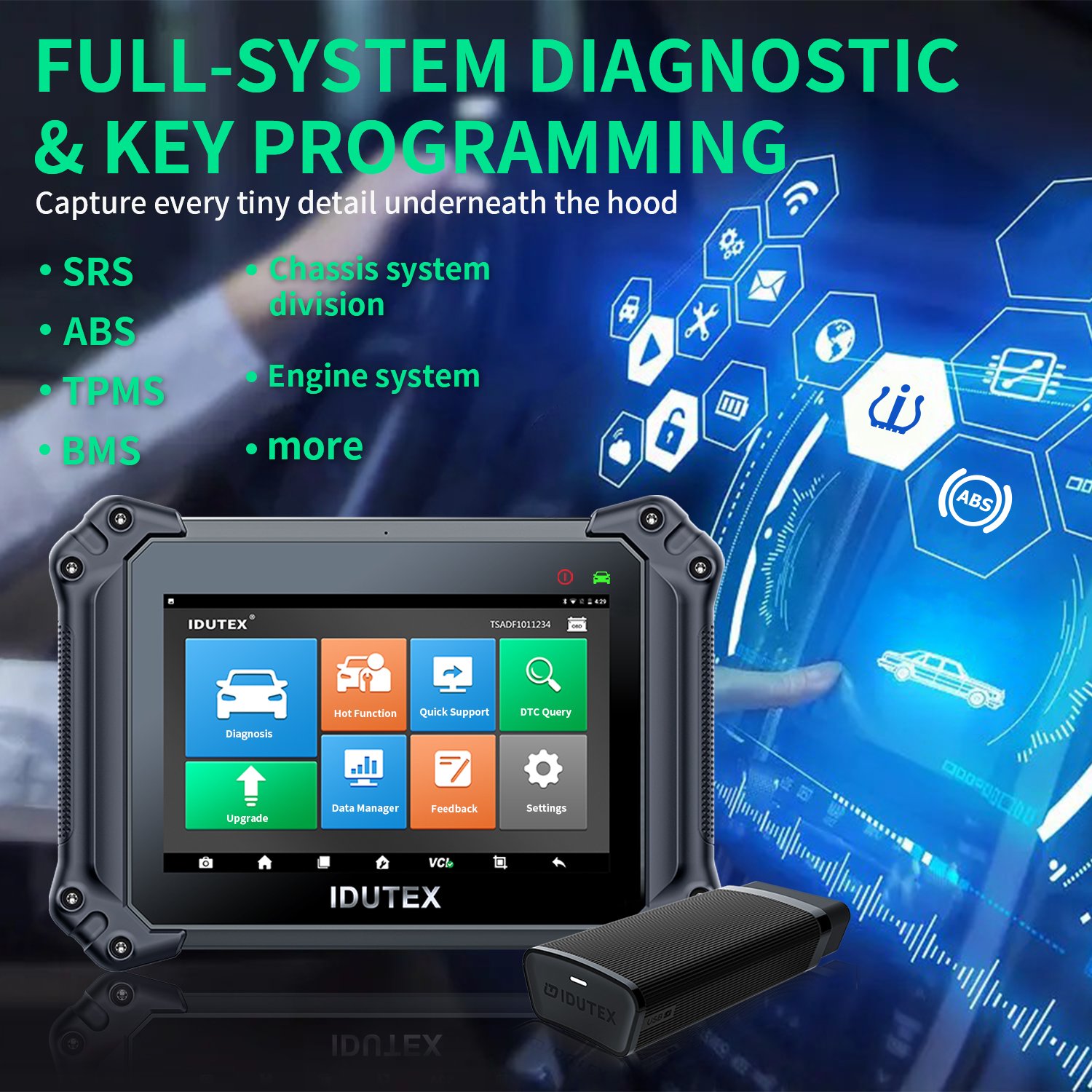 Idutex DS810 Car Diagnostic Tool Obd Scanner for Toyota
