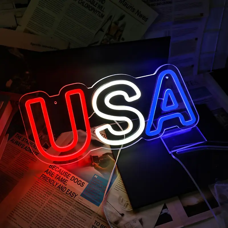 Free Accessories Battery Powered Neon Sign Custom Logo Led Neon Sign 5v 12v Indoor Sign