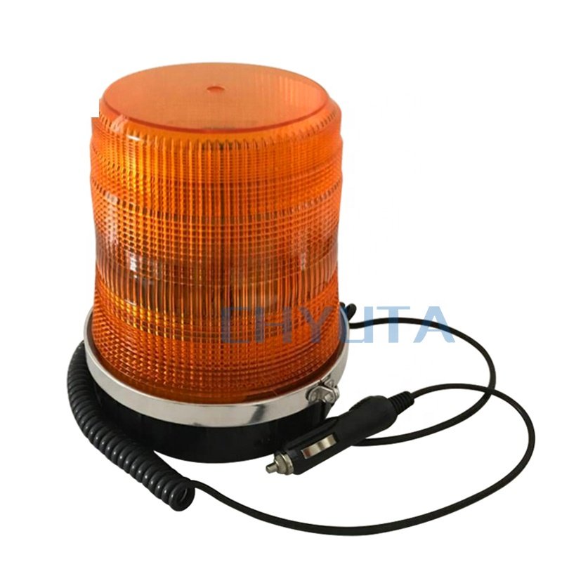 12V/24V 15W LED Safety Flashing Beacon Lights with Magnetic for Truck Golf Carts Car Warning Flashing Lights Beacon Light