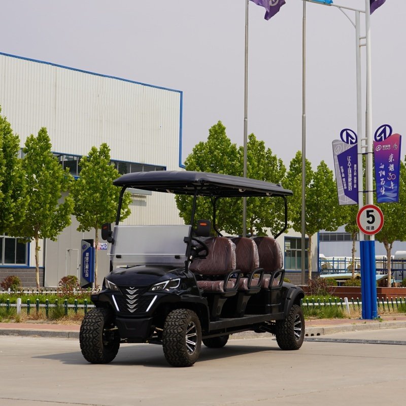 2024 New Hot Selling 4-Seater 48V5kw Factory Direct Sale Lead-Acid Electric Four-Wheel Drive Battery Golf Cart