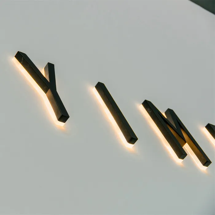 Custom Factory Sign Business Luminous Led Signage Letters Led 3D Signs Company Brand Logo Outdoor Store Sign
