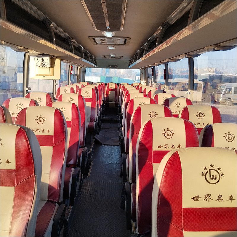 Used 12 Meter Diesel Passenger Coach Bus with 55 Seats Manual Transmission Type for Sale
