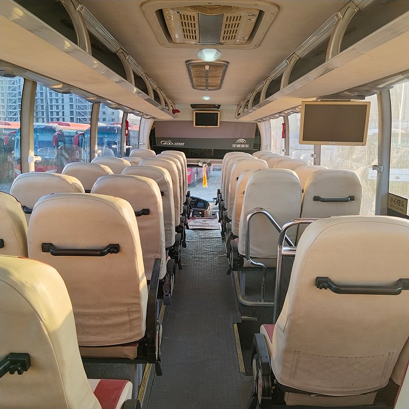 Used 12 Meter Diesel Passenger Coach Bus with 55 Seats Manual Transmission Type for Sale