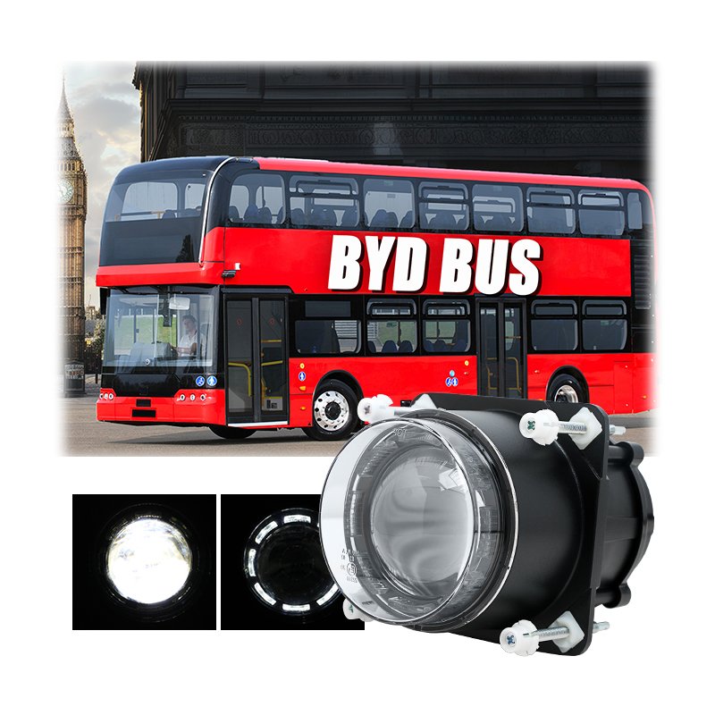 Tuff Plus 3.5 Inch 90mm Led Projector Lens Headlight Led Light kc off Road High Beam Headlight with Parking Light