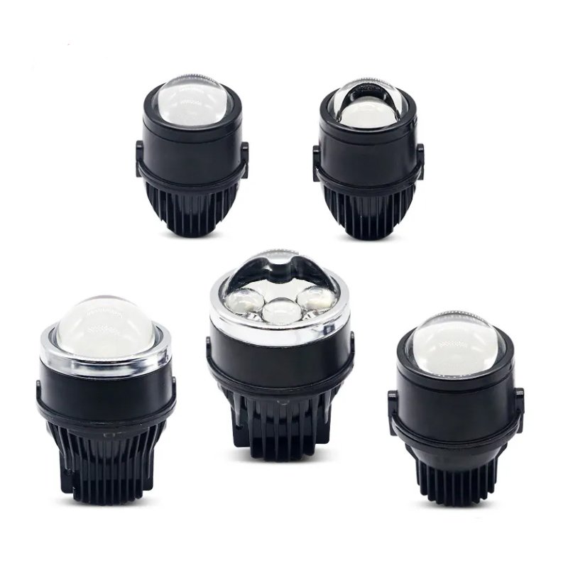 3-Inch High Definition Blue Film Fog Head Light Single or Three-Color Dedicated or Universal Bracket 12V 24V Fog Lamp