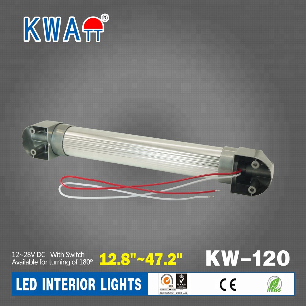 Factory High Quality High Lumen Newest 12V-24V 6pcs LED Vehicle Interior Lights for CarS,Cabin,RV With CE RoHS and Switch