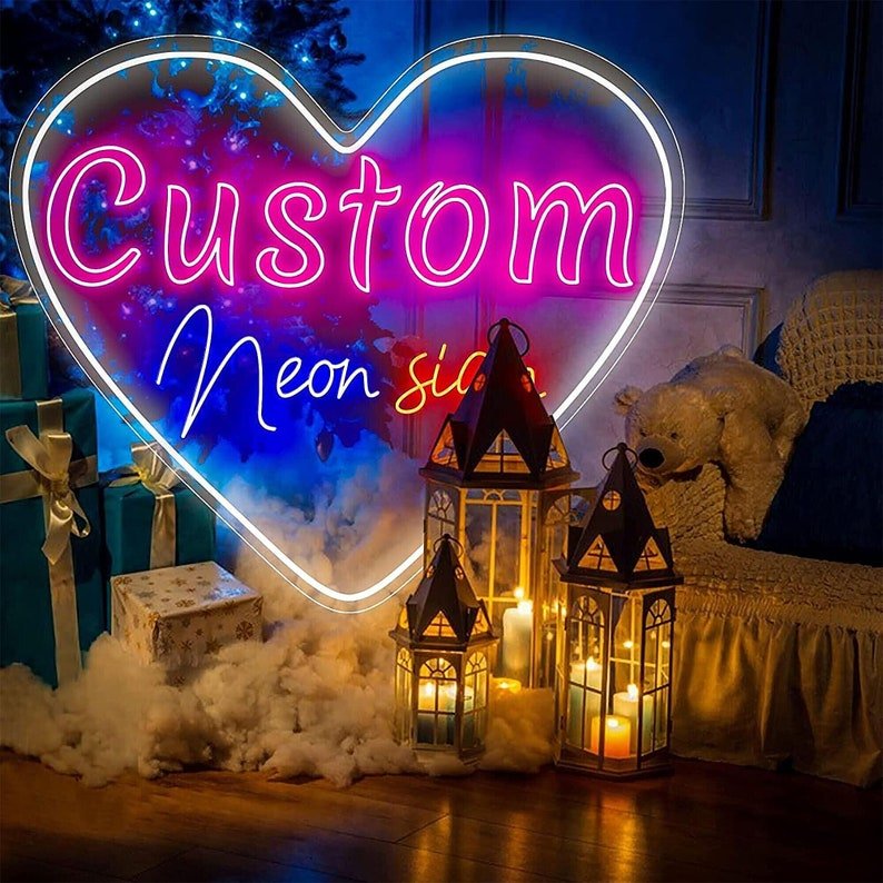 Hot Selling Customized Flexible Advertising Board Cheap Waterproof Clear Glass Signage Indoor LED Neon Sign for Bar Shop