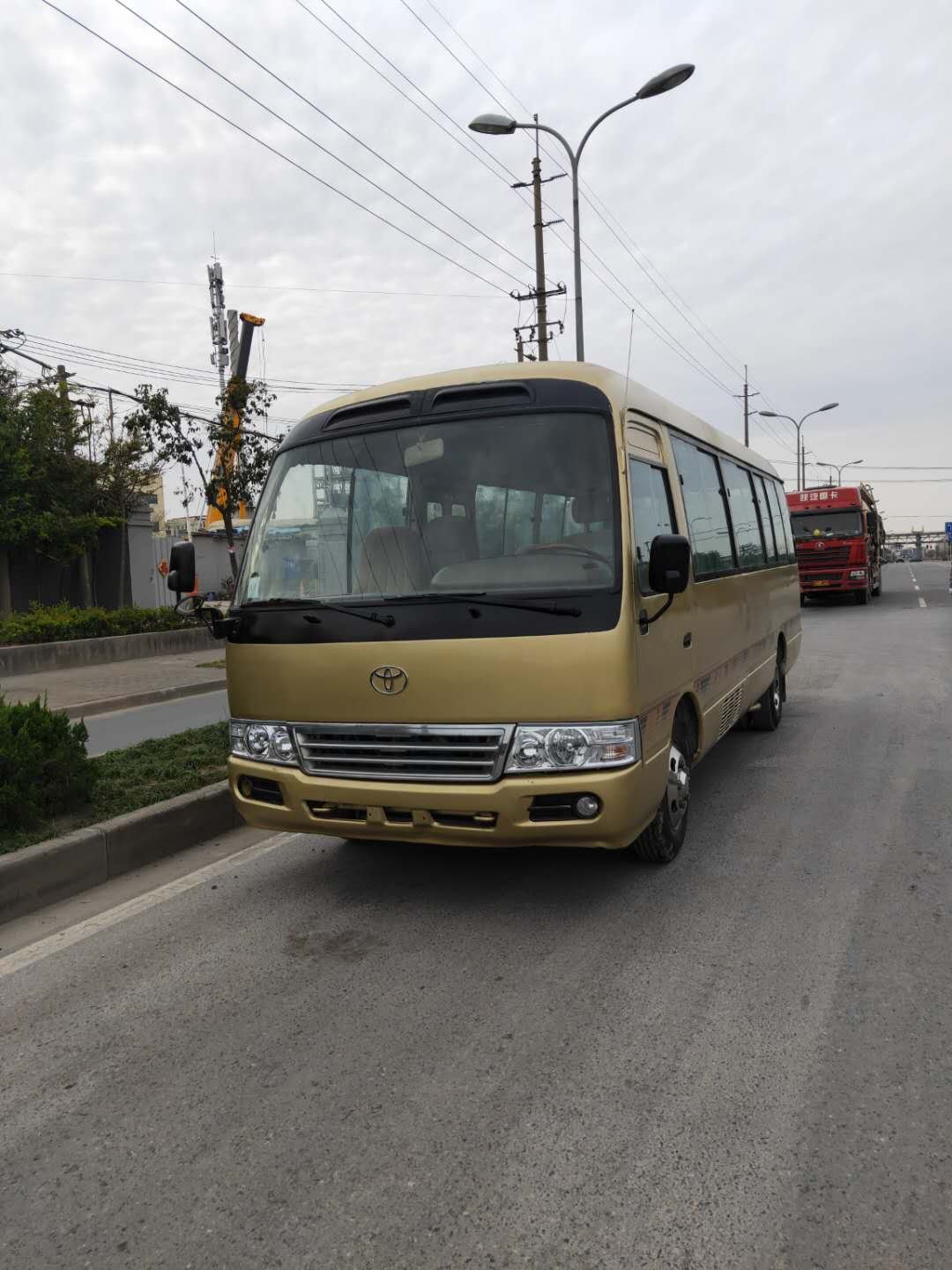 Original Japan Used Toyota Coaster Mini Bus for Sale 23-30 Seater Bus Passenger Bus Left Hand Drive Good Performance