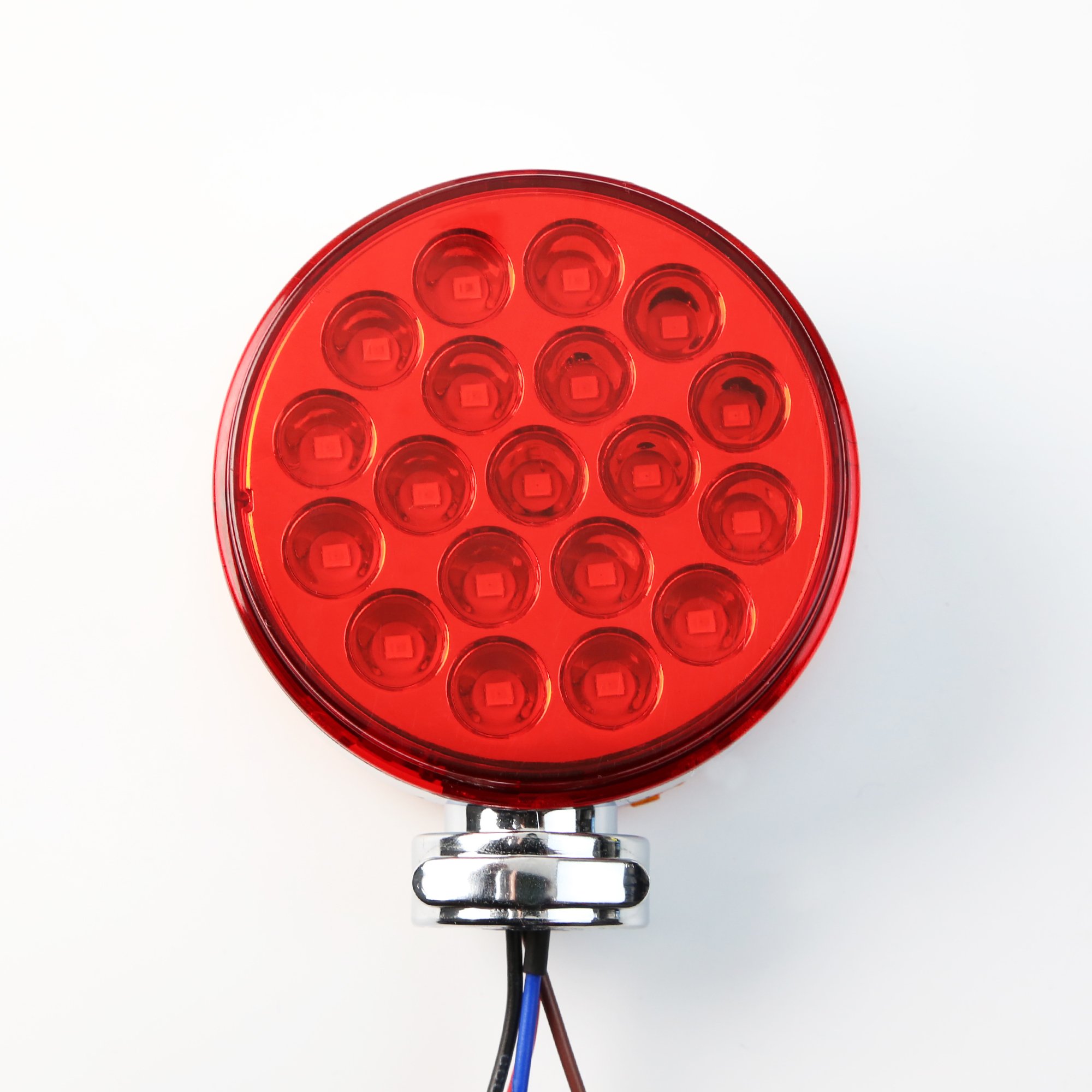 38 Led Double Face Side Marker Light Truck LED Yellow/Red Turn Signal Lights Stop Flash Light for Trailer Tractor 12V 24V