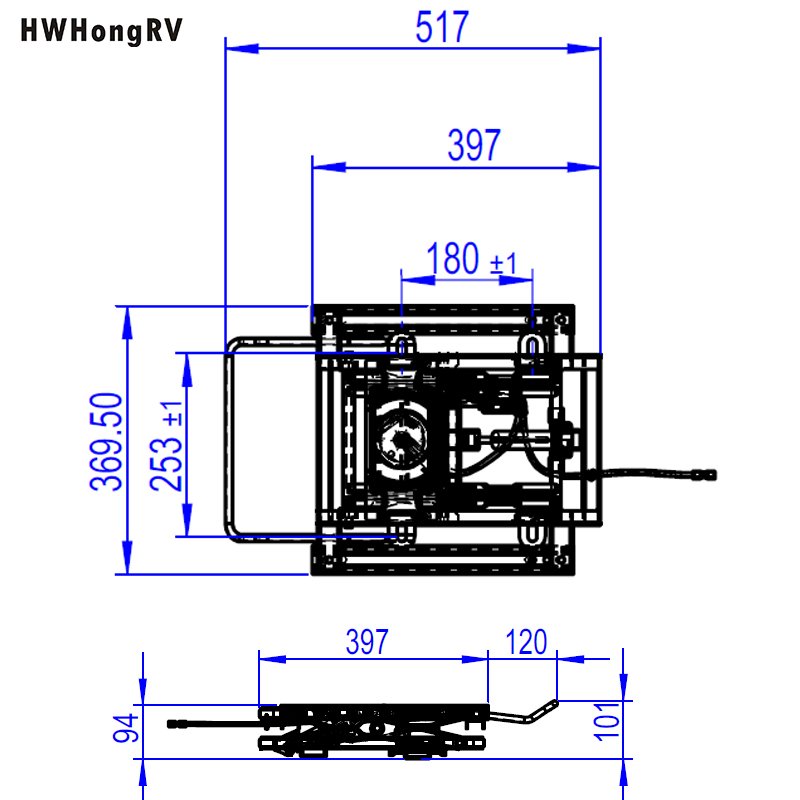 Bus Seat Suspension Base Truck Pneumatic Air Suspension for Original Hydraulic Car Seat Base of Truck Driver Seat