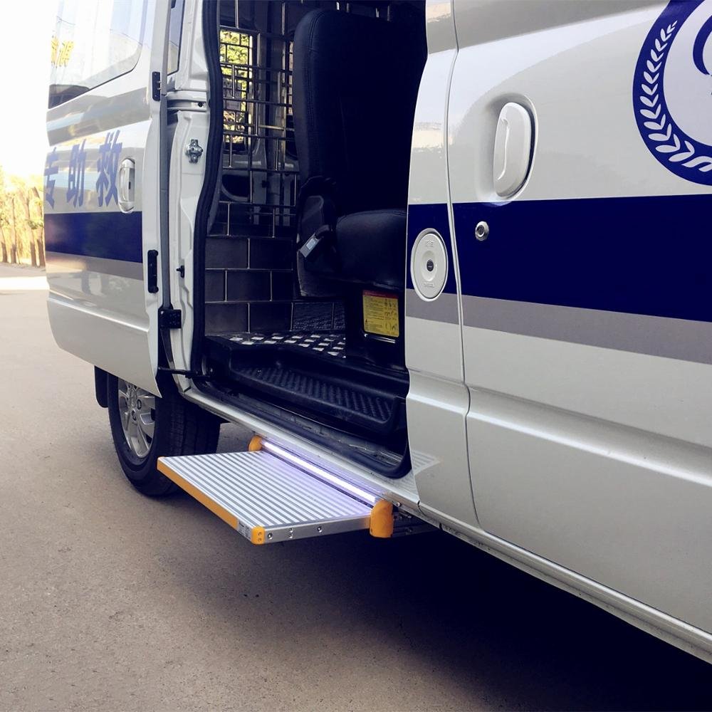 Electric Automatic Van Sliding Step RV Caravan Camper Door Slide Footboard Step for Trailer Motorhome 250kg Capacity 12V Motor