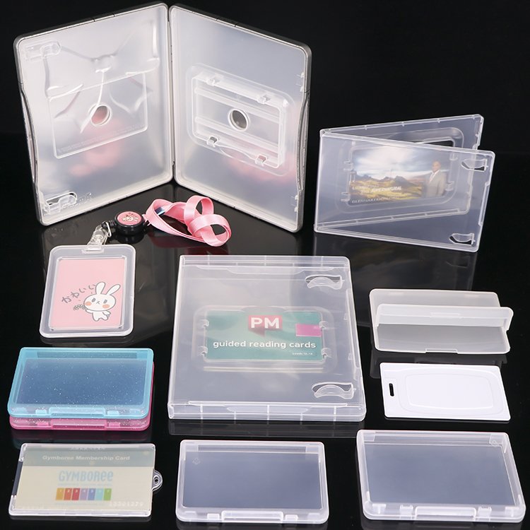Plastic Storage Photocard Slim Acrylic Memory Credit ID SIM Card Tray Holder Clear Name NM Card Packaging Business Card Case